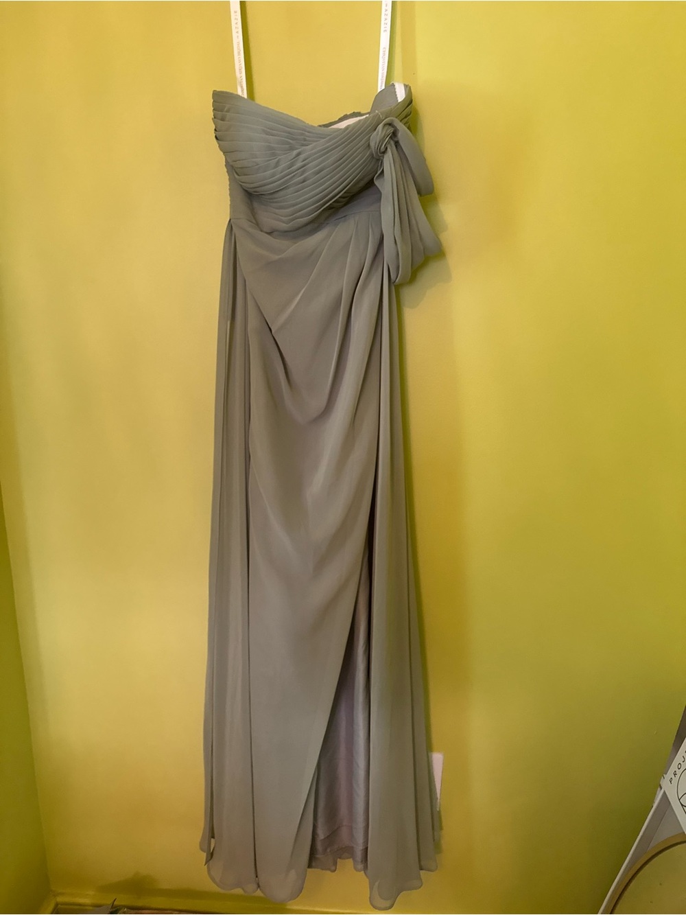 NWT Christian Siriano Bridal for Azazie one shouldered formal chiffon dress
